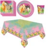 AMSCAN Pferde Mädchen Geburtstag Deko Set 37 Tlg. Geschirr Kinder Partyset Tischdecke