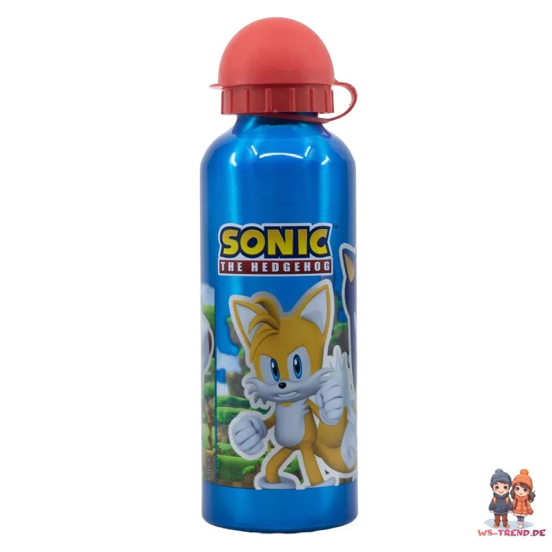 Stor Sonic The Hedgehog 2 Tlg. Lunch Set Brotdose Mit 3 Kammern XL Alu-Trinkflasche 4 Stor Sonic The Hedgehog 2 Tlg. Lunch Set Brotdose Mit 3 Kammern XL Alu-Trinkflasche – Bild 2