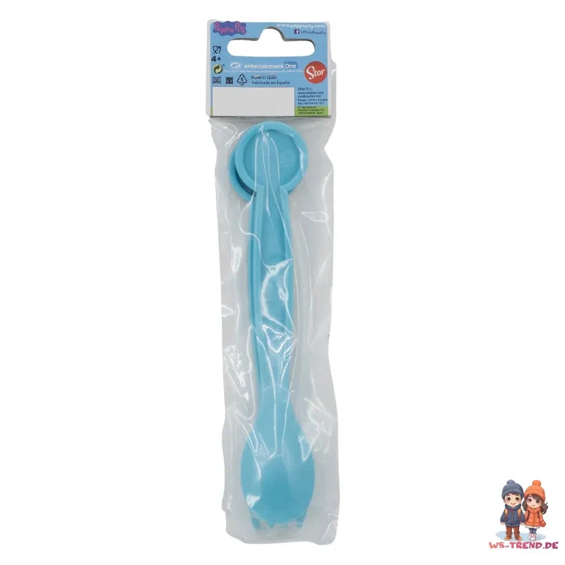 Peppa Wutz Pig 4 Teiliges Kinder Set 3 Kammern Brotdose Alu-Trinkflasche Besteck 9 Peppa Wutz Pig 4 Teiliges Kinder Set 3 Kammern Brotdose Alu-Trinkflasche Besteck – Bild 7