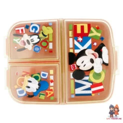 Disney Mickey Maus 4 Teiliges Lunch Set Brotdose Alu-Trinkflasche - Löffel Gabel -Bekleidung Peripherie 44220 C
