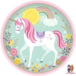 AMSCAN Einhorn Unicorn Geburtstag Deko Set 33 Tlg. Geschirr Kinder Partyset -Bekleidung Peripherie 4655123 551929 66 2 3 600