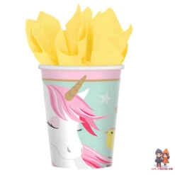 AMSCAN Einhorn Unicorn Geburtstag Deko Set 33 Tlg. Geschirr Kinder Partyset -Bekleidung Peripherie 4655138 581929 66 2 3 600