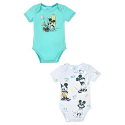 Disney Mickey Maus Baby 2er Set Kurzarm Body Strampler