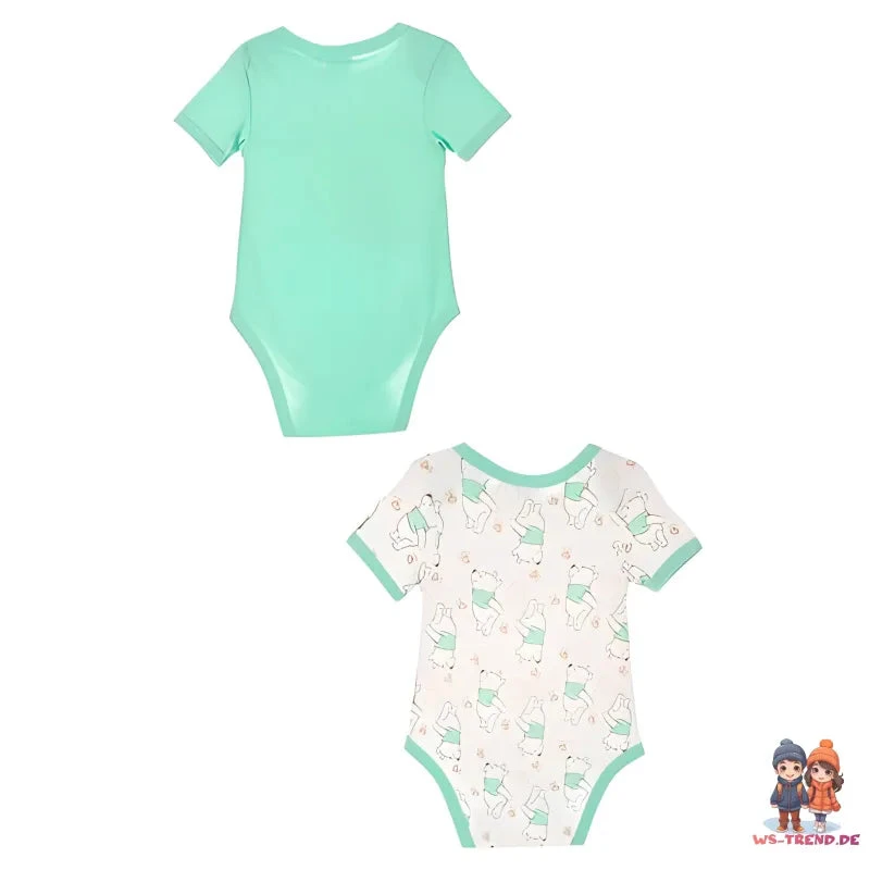 Disney Winnie Der Pooh Baby Kleinkind 2er Set Kurzarm Body Strampler 4 Disney Winnie Der Pooh Baby Kleinkind 2er Set Kurzarm Body Strampler – Bild 2