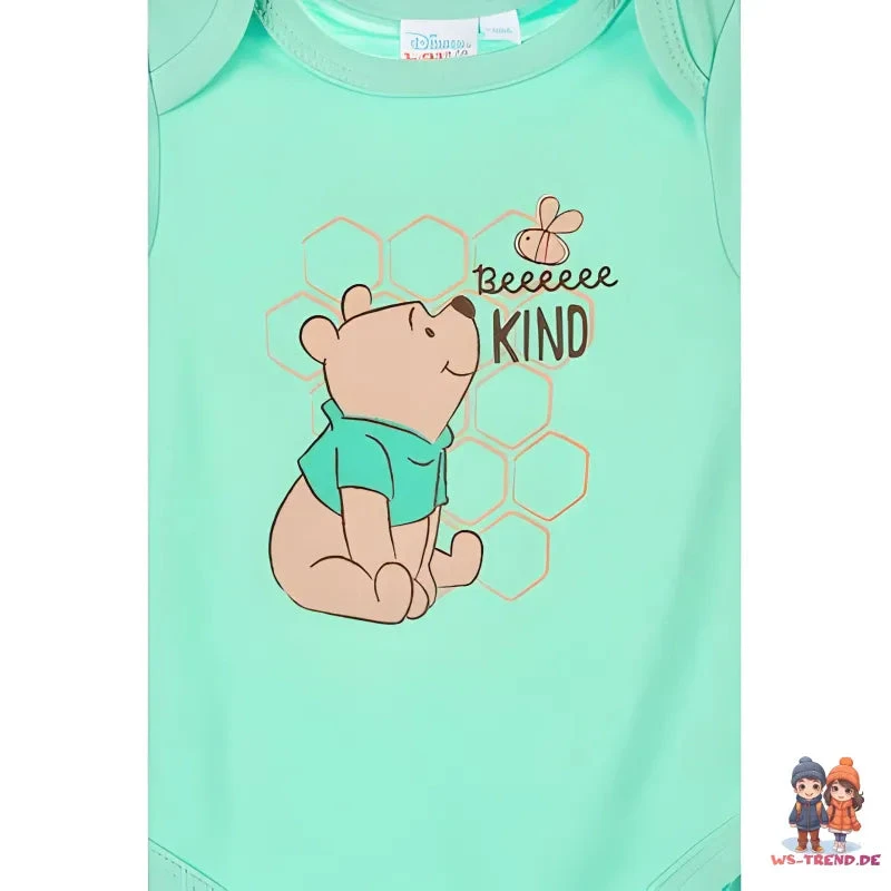 Disney Winnie Der Pooh Baby Kleinkind 2er Set Kurzarm Body Strampler 5 Disney Winnie Der Pooh Baby Kleinkind 2er Set Kurzarm Body Strampler – Bild 3