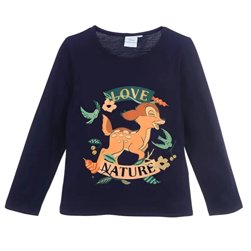 Disney Bambi Kinder Mädchen Kurzarm T-Shirt 4 Disney Bambi Kinder Mädchen Kurzarm T-Shirt – Bild 2