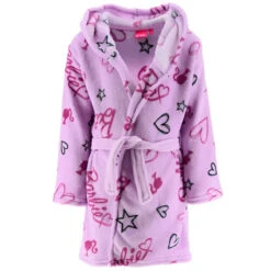 Barbie Mädchen Kinder Hausmantel Bademantel Mit Kapuze -Bekleidung Peripherie 465x465 0 XH20064 PU