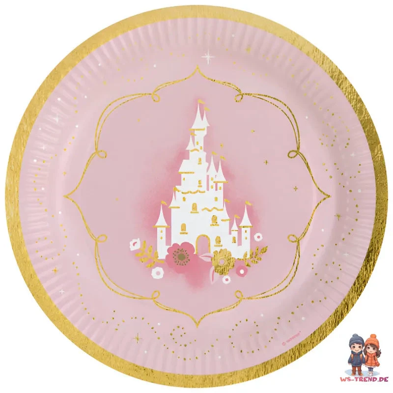 AMSCAN Schwan Schloß Geburtstag Deko Set 33 Tlg. Geschirr Kinder Partyset Tischdecke 6 AMSCAN Schwan Schloß Geburtstag Deko Set 33 Tlg. Geschirr Kinder Partyset Tischdecke – Bild 4