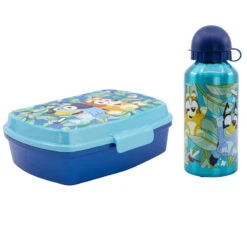 Stor Disney Bluey Bingo Kinder 2 Teiliges Set Brotdose Plus Aluminium Trinkflasche