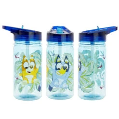 Stor Bluey Bingo Kinder Wasserflasche Trinkflasche Flasche 475 Ml Haltegriff