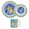 Stor Bluey Bingo Kinder Geschirr-Set 3 Tlg Becher Teller Schüssel -Bekleidung Peripherie 50646 0