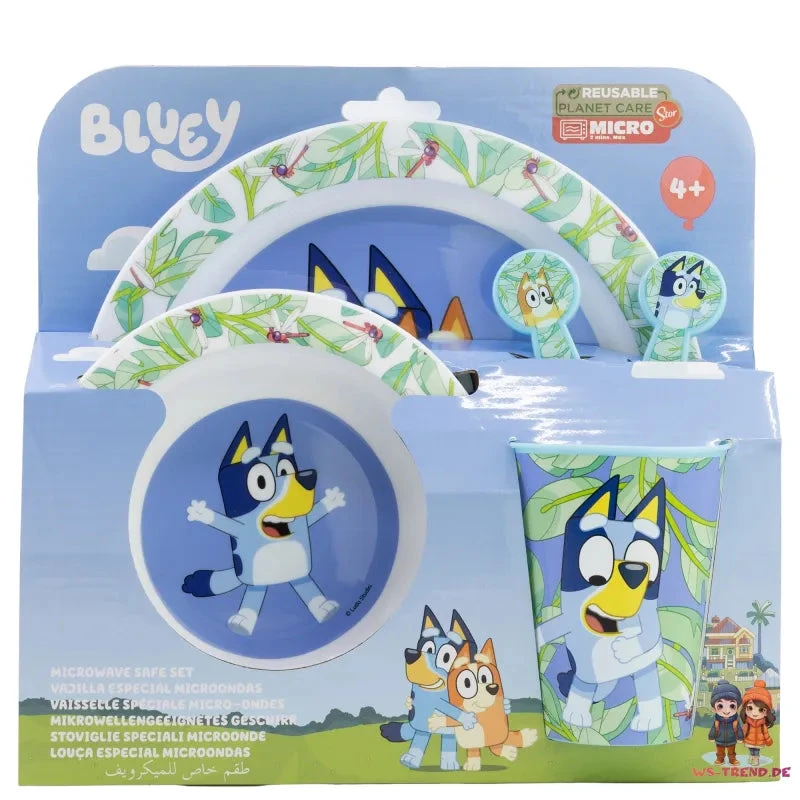 Stor Bluey Und Bingo Kinder Geschirr-Set 5 Teilig Becher Besteck Teller Schüssel 4 Stor Bluey Und Bingo Kinder Geschirr-Set 5 Teilig Becher Besteck Teller Schüssel – Bild 2