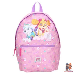 Paw Patrol Mädchen Kinder Rucksack Mit Federmäppchen -Bekleidung Peripherie 520 3238 pink 1front