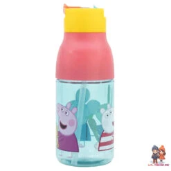 Peppa Pig Wutz Sportflasche Wasserflasche Trinkflasche Flasche Halm 420 Ml -Bekleidung Peripherie 52835 B
