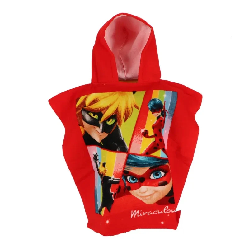 Miraculous Ladybug Kinder Poncho Badeponcho Mit Kapuze 3 Miraculous Ladybug Kinder Poncho Badeponcho Mit Kapuze