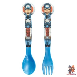 Marvel Avengers Kinder Set 4tlg 3 Kammern Brotdose Alu-Trinkflasche Besteck -Bekleidung Peripherie 74117 A 4c255b60 472c 4d1a 9d08 0f32397a324a