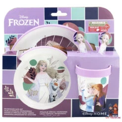 Disney Die Eiskönigin Elsa Geschirr-Set 5 Teilig Becher Teller Schüssel Besteck -Bekleidung Peripherie 74285 B