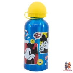 Disney Mickey Maus 4 Teiliges Lunch Set Brotdose Alu-Trinkflasche - Löffel Gabel -Bekleidung Peripherie 74334 A