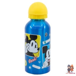 Disney Mickey Maus 4 Teiliges Lunch Set Brotdose Alu-Trinkflasche - Löffel Gabel -Bekleidung Peripherie 74334 B