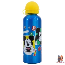 Disney Mickey Maus 4 Teiliges Lunch Set Brotdose XL Alu-Trinkflasche Besteck -Bekleidung Peripherie 74360 A