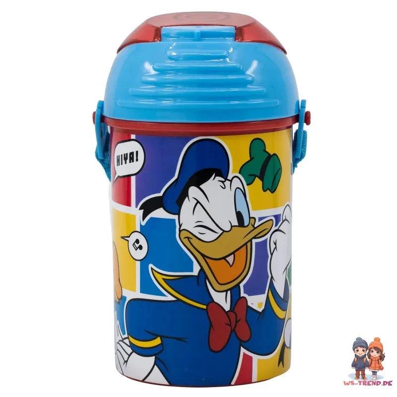 Disney Mickey Maus Und DonaldWasserflasche Flasche Mit Trinkhalm Gurt 4 Disney Mickey Maus Und DonaldWasserflasche Flasche Mit Trinkhalm Gurt – Bild 2