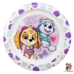 Paw Patrol Skye Everest Kinder Geschirr-Set 3 Teilig XL Becher Teller Schüssel -Bekleidung Peripherie 74547 A