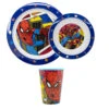 Marvel Spiderman Kinder Geschirr Set Teller Schüssel Becher -Bekleidung Peripherie 74707 0