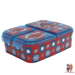 Marvel Spiderman 2 Teiliges Kinder Set 3 Kammern Brotdose Trinkflasche -Bekleidung Peripherie 74720 A