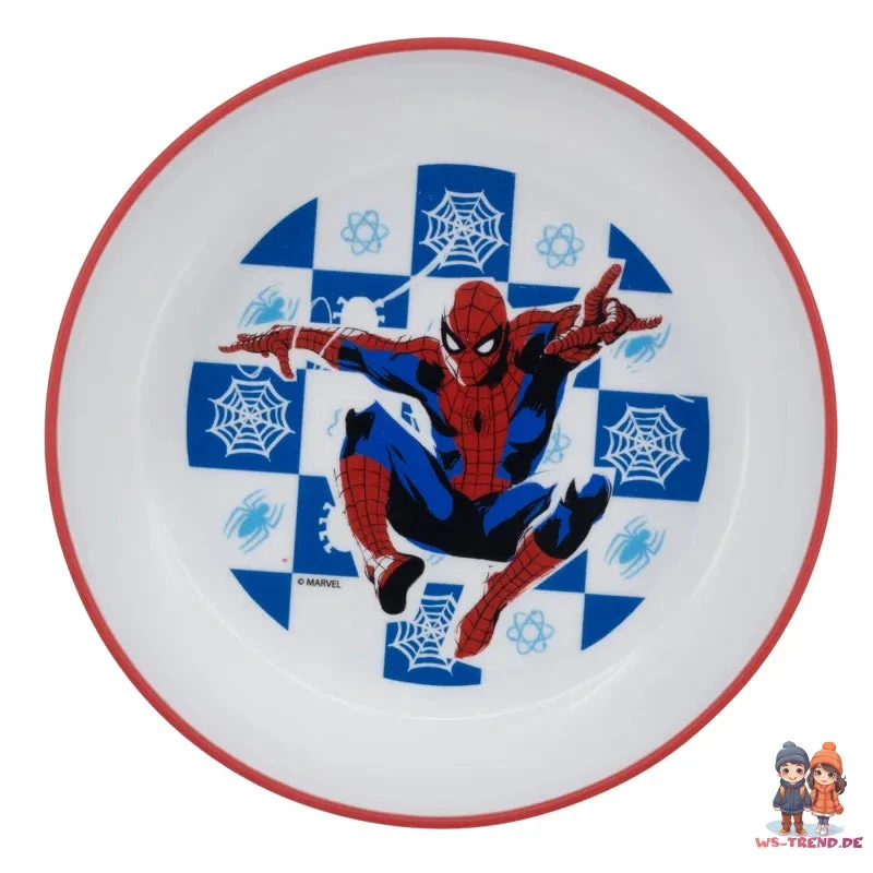Marvel Spiderman Kinder Geschirr-Set 3 Teilig Becher Teller Schüssel 5 Marvel Spiderman Kinder Geschirr-Set 3 Teilig Becher Teller Schüssel – Bild 3