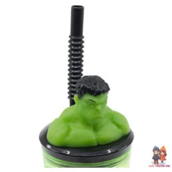 Marvel Hulk 3D Deckel Kinder Trinkbecher Becher Mit Integriertem Halm -Bekleidung Peripherie 74867 D