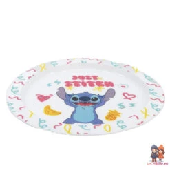 Disney Stitch Kinder Geschirr-Set 3 Teilig Becher Teller Schüssel -Bekleidung Peripherie 75047 B