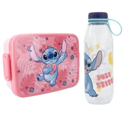 Disney Lilo Und Stitch 2 Tlg. Lunch Set Brotdose Plus Trinkflasche 650 Ml