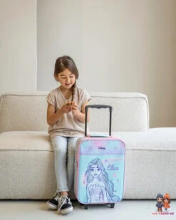 Disney Die Eiskönigin 2 Tlg Set Mädchen Trolley Kinderkoffer Strandtuch 70x140 Cm -Bekleidung Peripherie 785 3834 blue 785 3834 portret