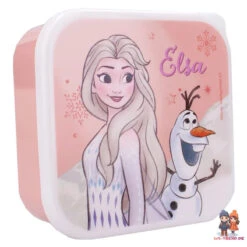 Disney Die Eiskönigin 5 Tlg Set Mädchen Trolley Kinderkoffer Lunchbox Snackboxen -Bekleidung Peripherie 785 4742 pink 1front