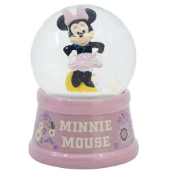 Disney Minnie Maus Mini Glaskugel Schneekugel 9 X 7 Cm
