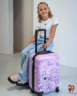 Disney Lilo Und Stitch Angel 2 Tlg. Set Trolley Koffer Reisekoffer Plus Lunchbox -Bekleidung Peripherie 795 00024 pink 795 00024 portret