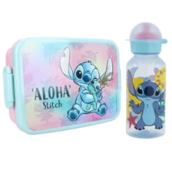 Disney Lilo Und Stitch 2 Tlg. Lunch Set Brotdose Plus Trinkflasche 370 Ml