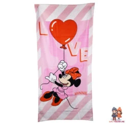 Disney Mickey Und Minnie Maus 2 Tlg. Set Koffer Reisekoffer Plus Strandtuch -Bekleidung Peripherie 798 4324 peach 02