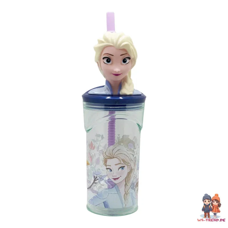 Disney Die Eiskönigin Elsa 3D Kopf Kinder Trinkbecher Becher 360 Ml 4 Disney Die Eiskönigin Elsa 3D Kopf Kinder Trinkbecher Becher 360 Ml – Bild 2