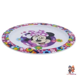 Disney Minnie Maus Kinder Geschirr-Set 3 Tlg Antirutsch Becher Teller Schüssel -Bekleidung Peripherie 81247 B