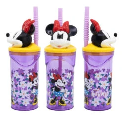 Disney Minnie Maus 3D Kopf Kinder Wasserflasche Trinkflasche Flasche 360 Ml