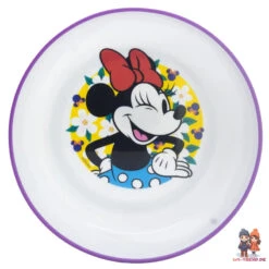 Disney Minnie Maus Kinder Anti-Rutsch Geschirr-Set 3 Teilig Becher Teller Schüssel -Bekleidung Peripherie 81291 B