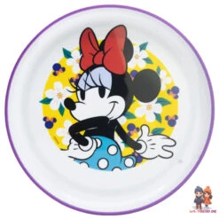 Disney Minnie Maus Kinder Anti-Rutsch Geschirr-Set 3 Teilig Becher Teller Schüssel -Bekleidung Peripherie 81292 A
