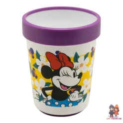 Disney Minnie Maus Kinder Anti-Rutsch Geschirr-Set 3 Teilig Becher Teller Schüssel -Bekleidung Peripherie 81295 B