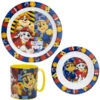 Paw Patrol Chase Rubble Kinder Geschirr-Set 3 Teilig Becher Teller Schüssel