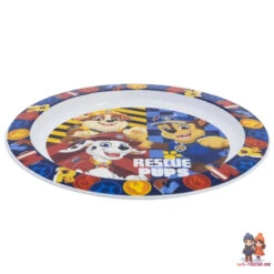 Paw Patrol Chase Rubble Kinder Geschirr-Set 3 Teilig Becher Teller Schüssel -Bekleidung Peripherie 81647 B