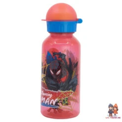 Marvel Spiderman 4 Teiliges Kinder Set Brotdose Trinkflasche370 Ml Besteck -Bekleidung Peripherie 83510 A