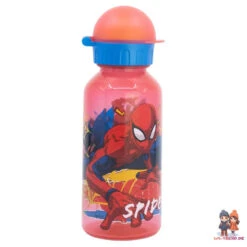 Marvel Spiderman 4 Teiliges Kinder Set Brotdose Trinkflasche370 Ml Besteck -Bekleidung Peripherie 83510 B