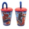 Marvel The Amazing Spiderman Trinkbecher Becher Mit Halm 430 Ml -Bekleidung Peripherie 83530 0