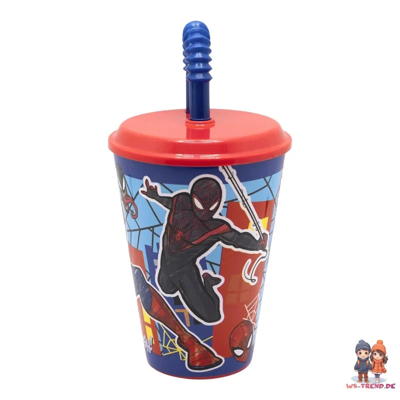 Marvel The Amazing Spiderman Trinkbecher Becher Mit Halm 430 Ml 5 Marvel The Amazing Spiderman Trinkbecher Becher Mit Halm 430 Ml – Bild 3
